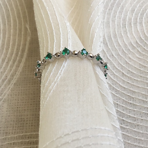 Jewelry - 925 Sterling Silver Eternity CZ Ring